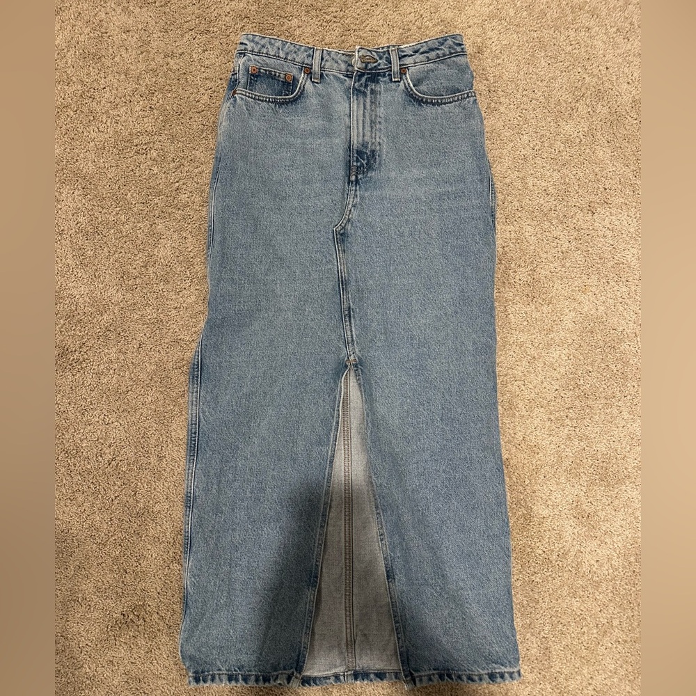 MANGO JEAN SKIRT